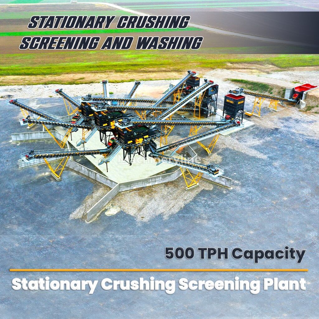 جديد كسارة FABO STATIONARY TYPE 500 T/H CRUSHING & SCREENING PLANT