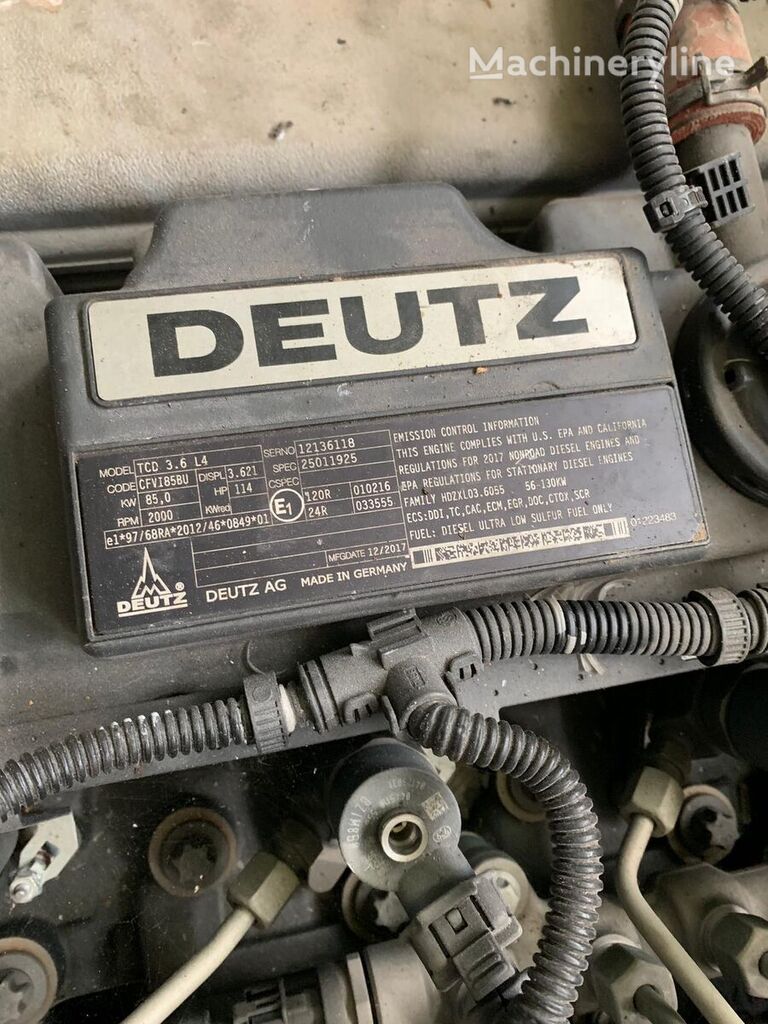 المحرك Deutz TCD 3.4 L4 لـ حفارة الخنادق